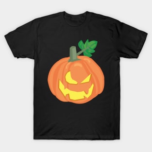 Pumpkin Smiling Design for Halloween Celebration T-Shirt